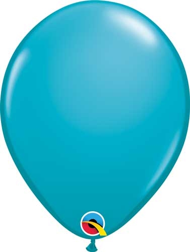 Q (100) 11" Fashion Tropical Teal balloons