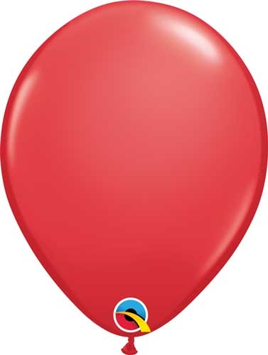 Q (100) 5" Standard Red balloons