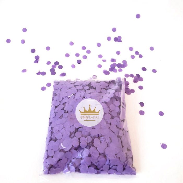 (100gr) 1cm Round Tissue Paper Lilac Confetti