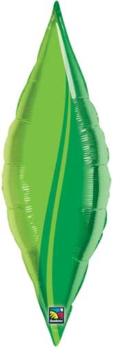 13" Green Leaf Taper balloon