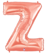 40" Megaloon - Letter Z - Rose Gold balloon