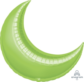 Shape Crescent Lime  35" balloon