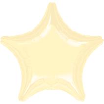 32" Foil Star Metallic Pearl Ivory balloon