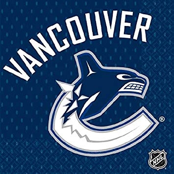 (16) Luncheon Napkin - Vancouver Canucks