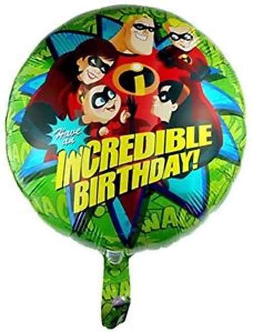 18" Foil - Birthday - Incredibles balloon