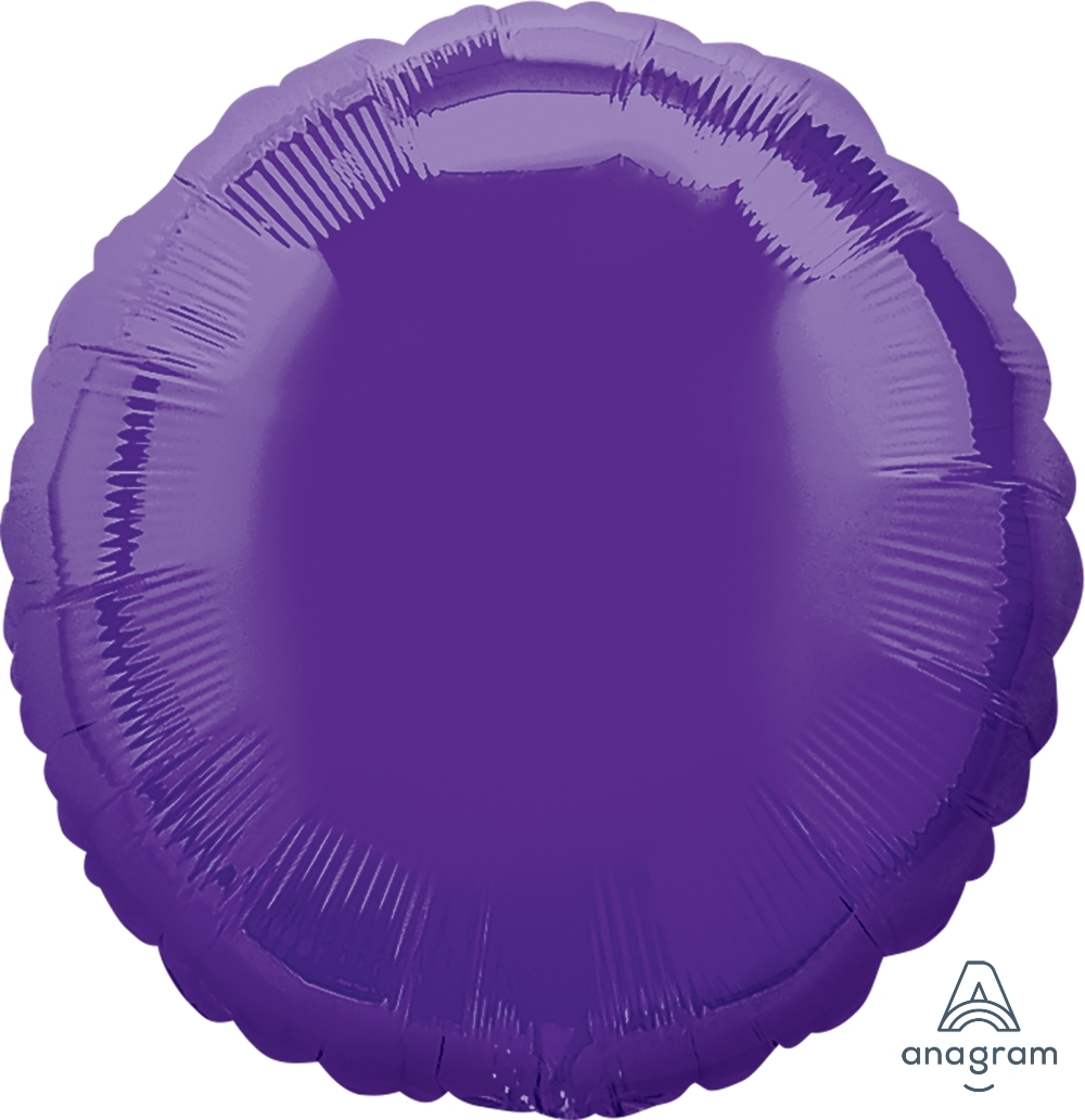 18" Foil Circle - Quartz Purple balloon