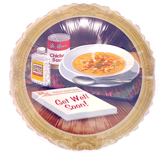 18" Foil - Get Well - RX Soup balloon