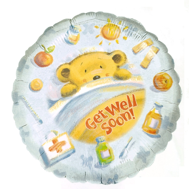 18" Foil - Get Well - Simon Elvin balloon