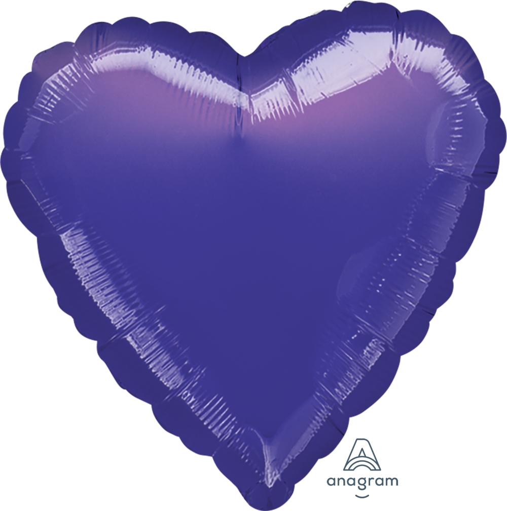 18" Foil Heart - Metallic Purple balloon