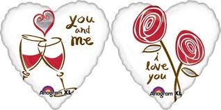 18" Foil - Love You / You & Me balloon