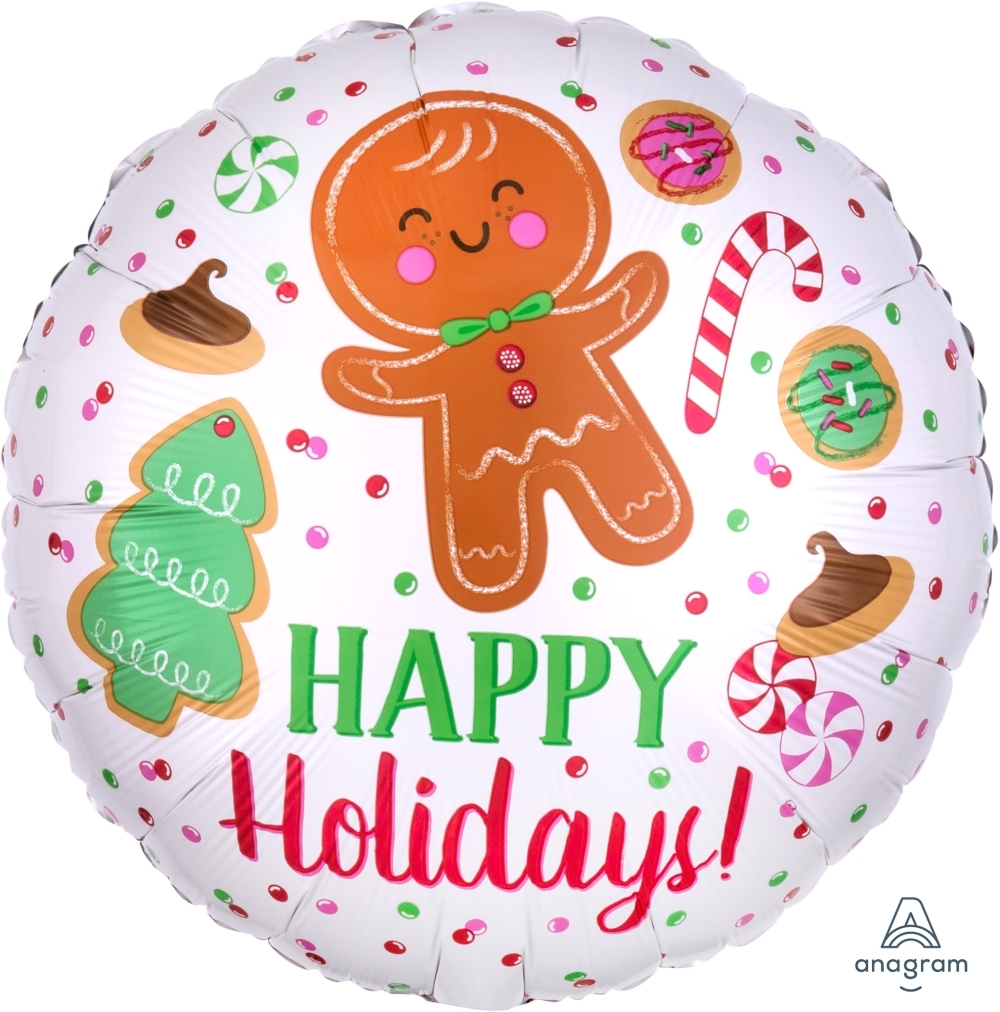 18" Holiday Cookies balloon