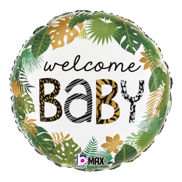 18" Jungle Welcome Baby Balloon