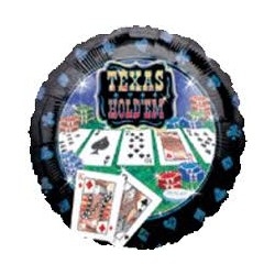 18" Prismatic - Texas Hold 'Em balloon