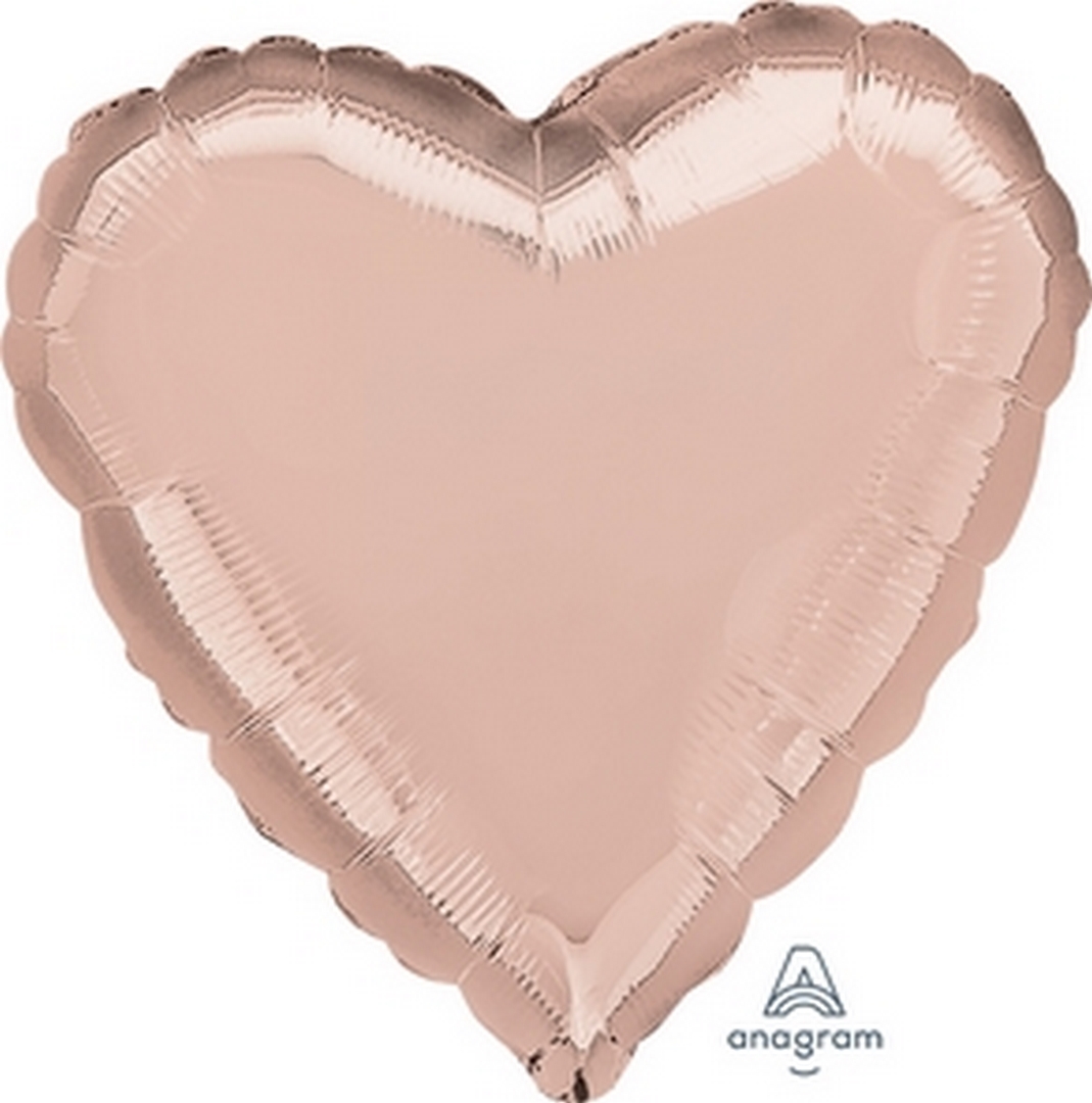 18" Rose Gold Love Heart balloon