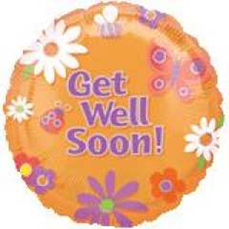 18" VLP Get Well Garden balloon