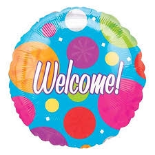 18" VLP Welcome balloon