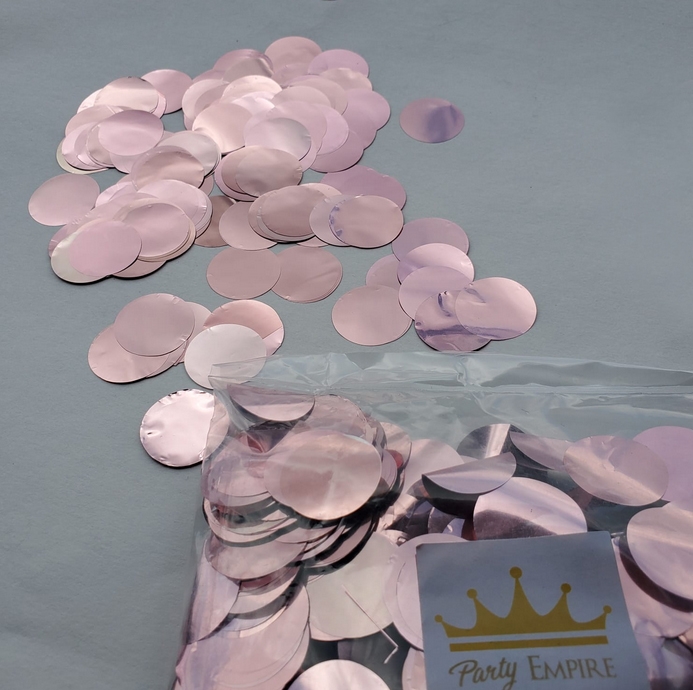 (200gr) 2.3cm Round Metallic Rose Gold Confetti