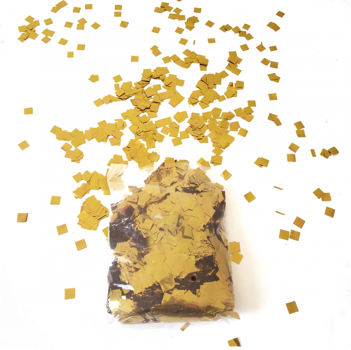 (200gr) Metallic Gold Square Confetti