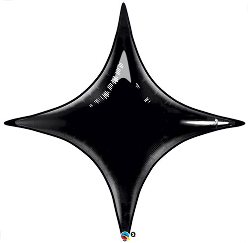 20" Starpoint - Onyx Black - Air Fill Airfill balloon