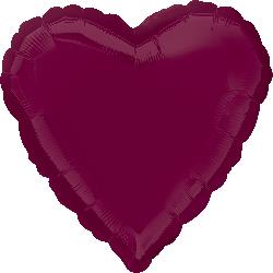 18" Foil Heart - Berry balloon