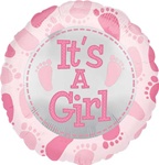 18" VLP Cute Baby Girl Feet balloon