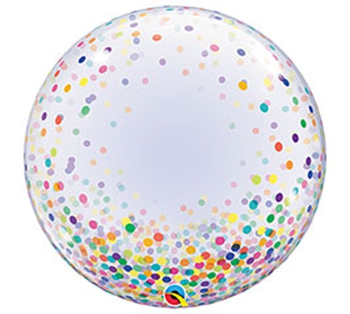 24" BUBBLE DECO CONFETTI DOTS