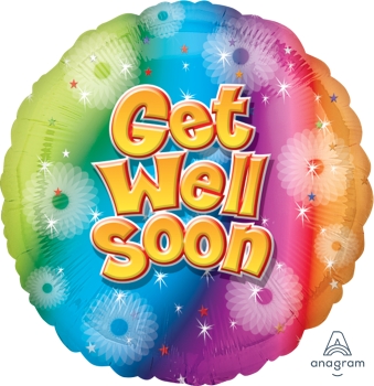 18" Foil - Get Well Soon balloon