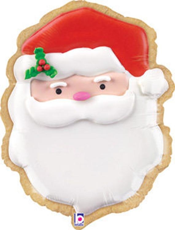 27" Santa Cookie - Unpacked balloon