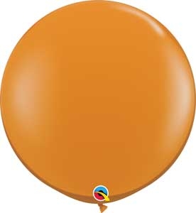 Q (2) 36" Jewel Mandarin Orange balloons