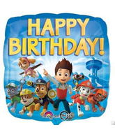 18" Foil - Paw Patrol Happy Birthday balloon