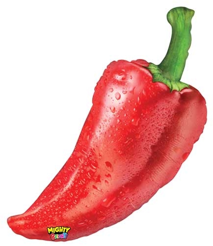 34" Mighty Bright Chili Pepper balloon