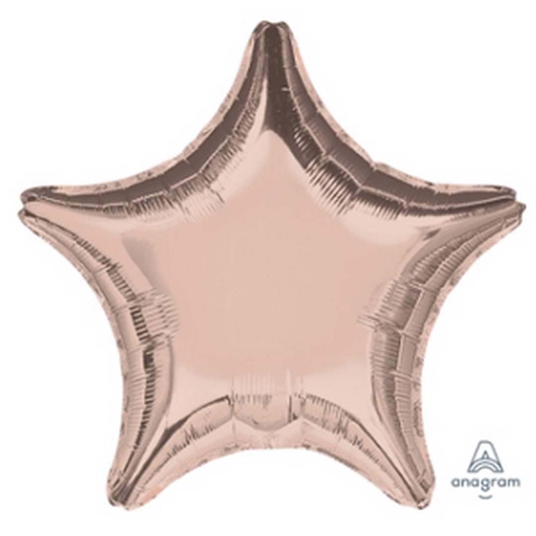 18" Rose Gold Star Decorator balloon