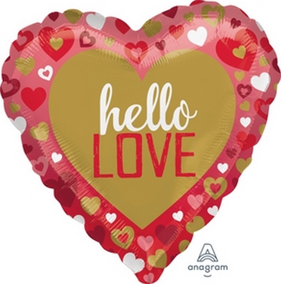 18" Foil - Hello Love balloon