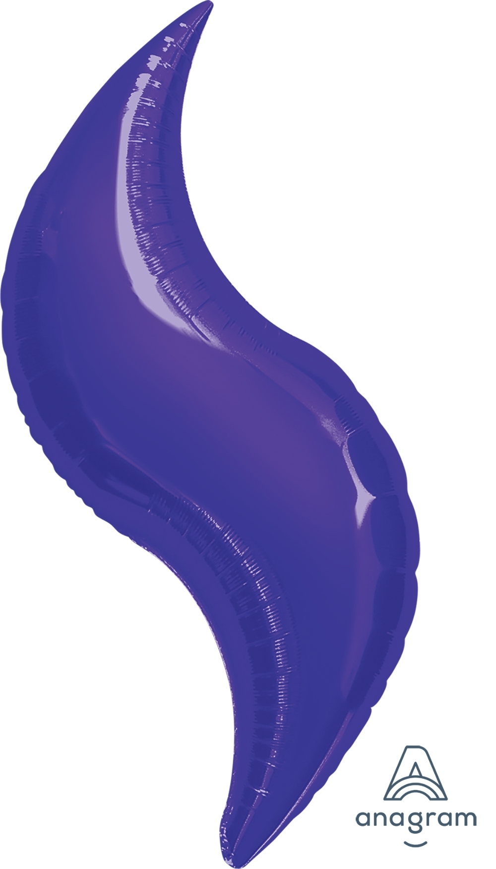 36" Purple Curve balloon