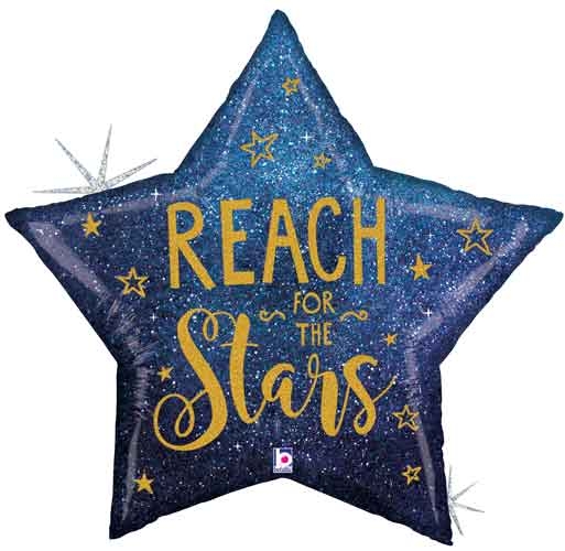 36" Reach for the Stars Graduation Balloon