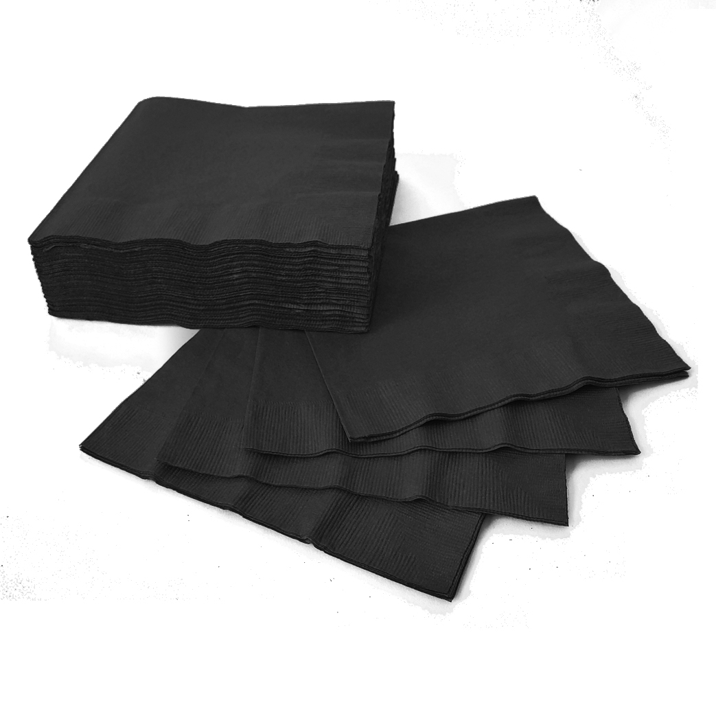 (40) Luncheon Napkins - Black