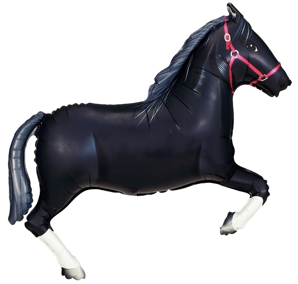 43" Super Shape - Black Horse balloon