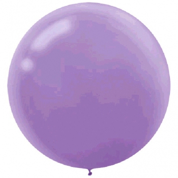 ECONO (4) 24" Round Latex - Lavender balloons