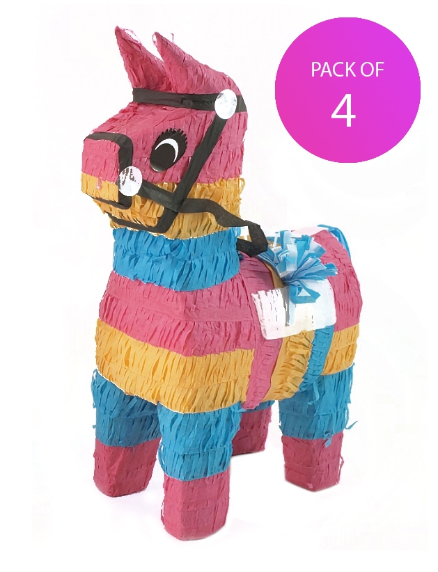 (4) Donkey Pinata - Pack of 4