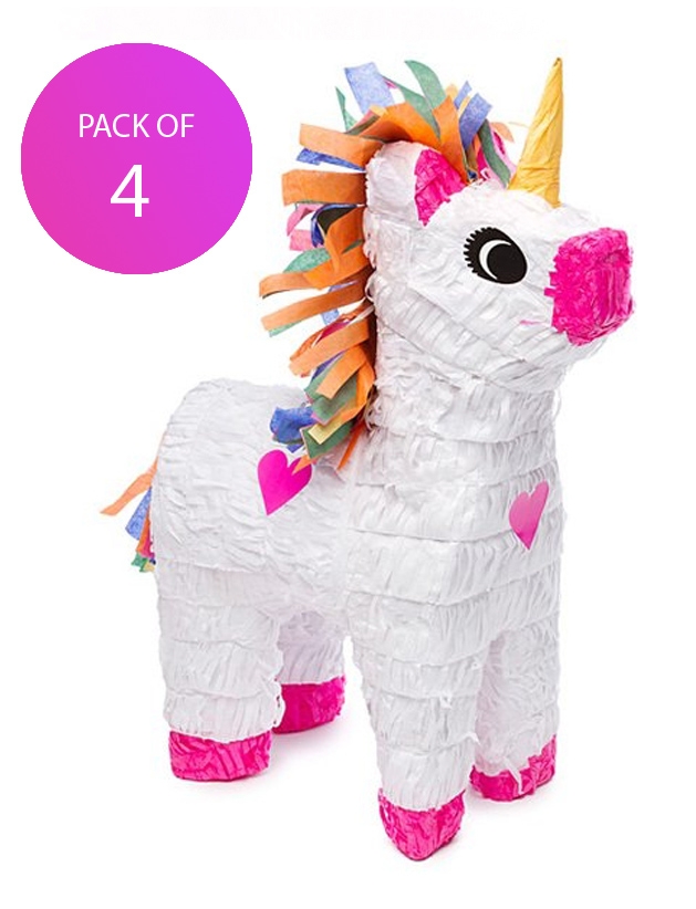 (4) Unicorn Pinata - Pack of 4