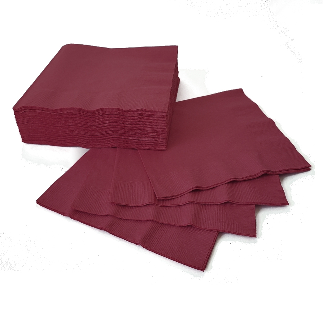 (50) Beverage Napkins Berry*