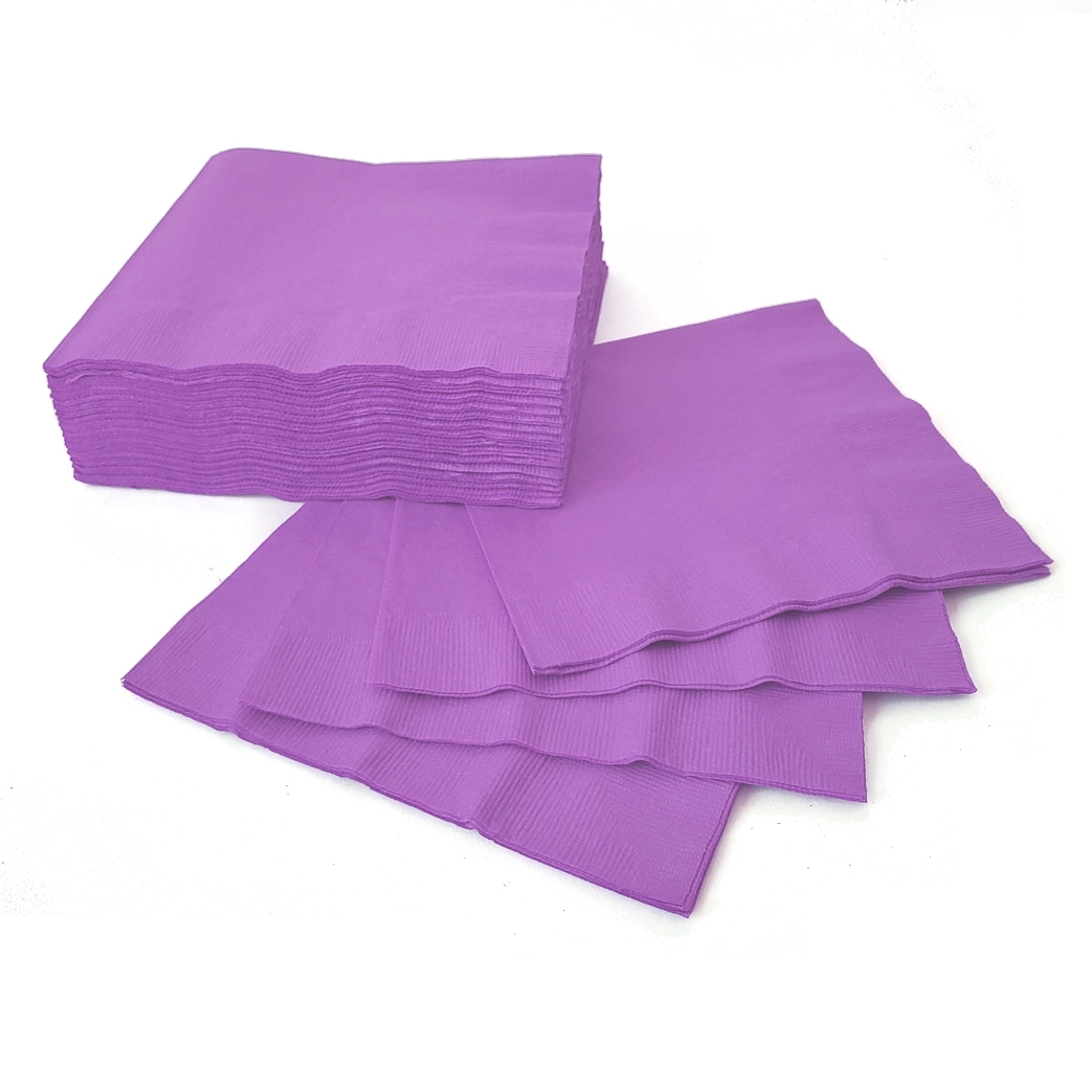 (50) Beverage Napkins - Lavender*