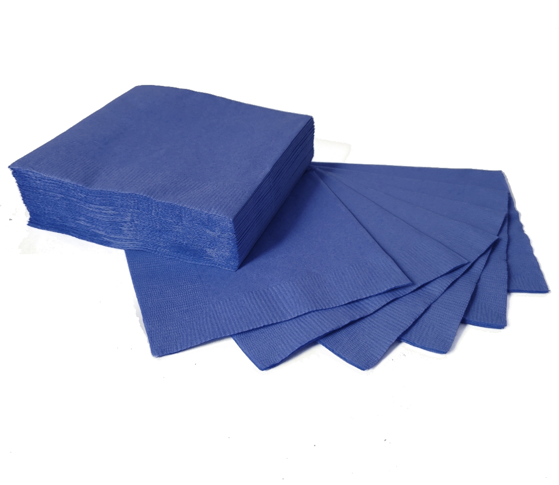 (50) Beverage Napkins - Navy*