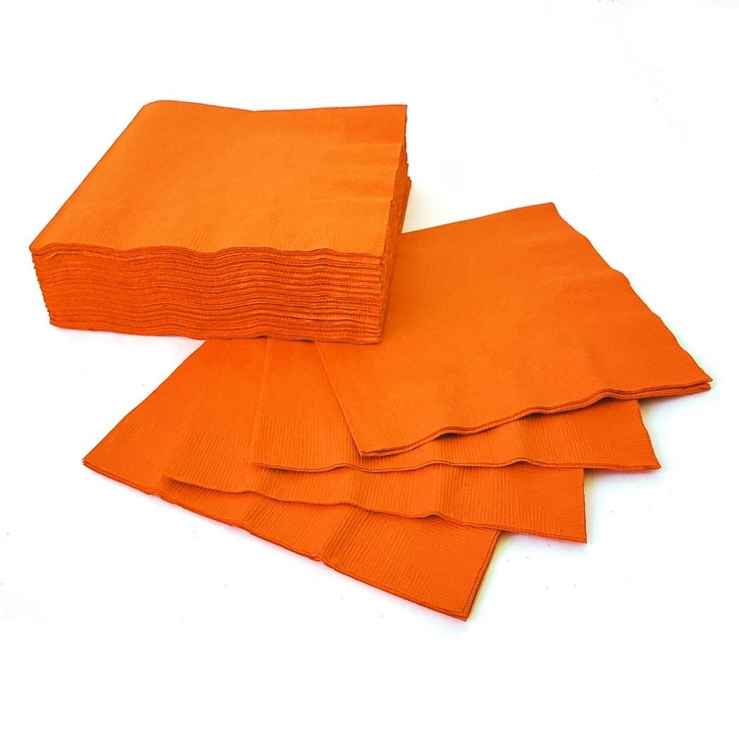 (50) Beverage Napkins - Orange Peel*