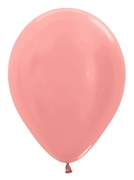 BET (100) 5" Metallic Rose Gold balloons