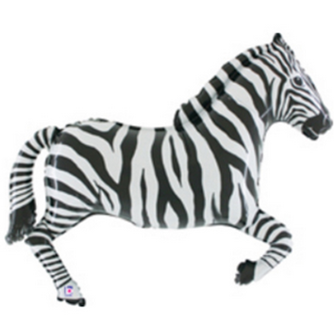 43" Zebra super shape balloon