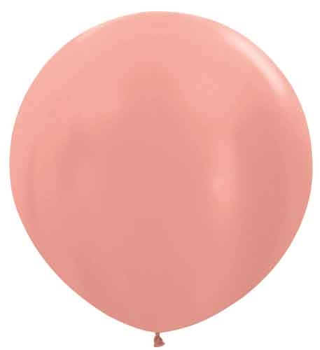 BET (1) 36" Metallic Rose Gold balloon