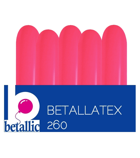 BET (50) 260 Deluxe Raspberry Nozzle Up balloons