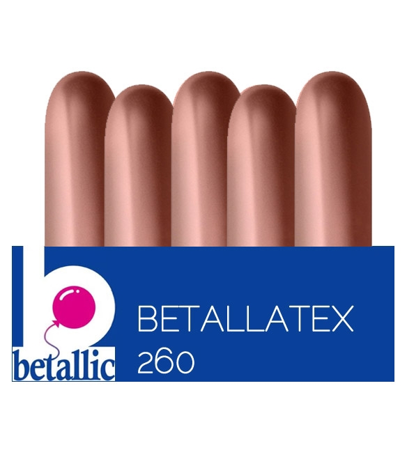 BET (50) 260 Reflex Rose Gold balloons