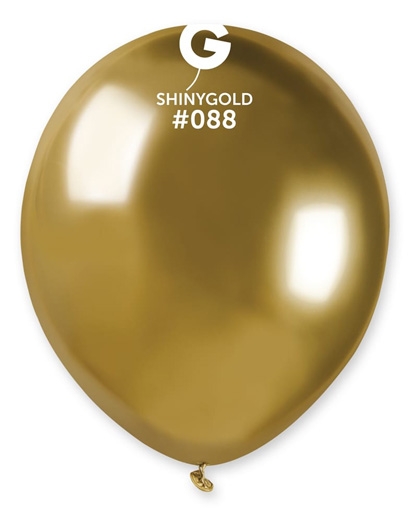 GEMAR (25) 13" Shiny Gold Balloons